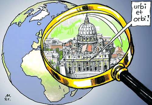 Zeichnung urbi et orbi