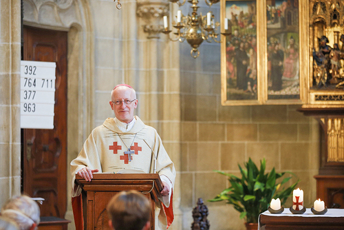 Raphaelfest des Blindenapostolates / Erzdiözese Wien/ Stephan Schönlaub, Stephan Schönlaub Ende September feiert das Blinenapostolat der Erzdiözese Wien traditionell das Raphaelfest. Dieses Jahrn in der Deutschordenskirche. Besonders wurden die Unterstützer und Förderer hervorgehoben